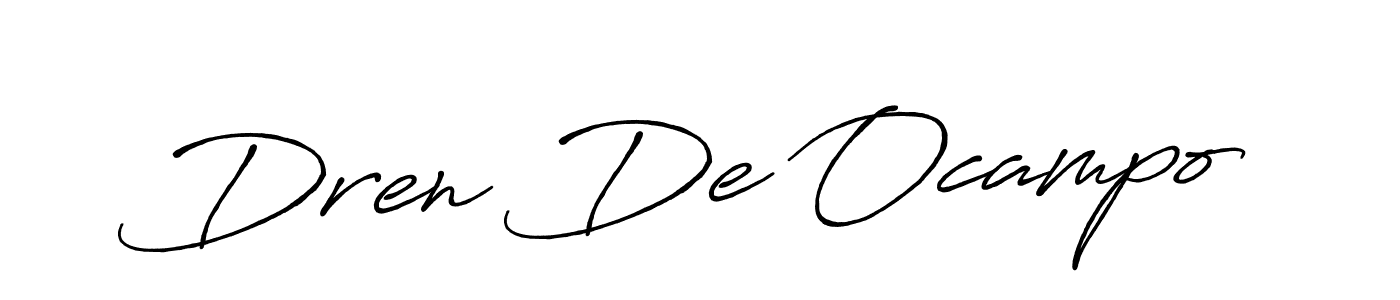 You can use this online signature creator to create a handwritten signature for the name Dren De Ocampo. This is the best online autograph maker. Dren De Ocampo signature style 7 images and pictures png