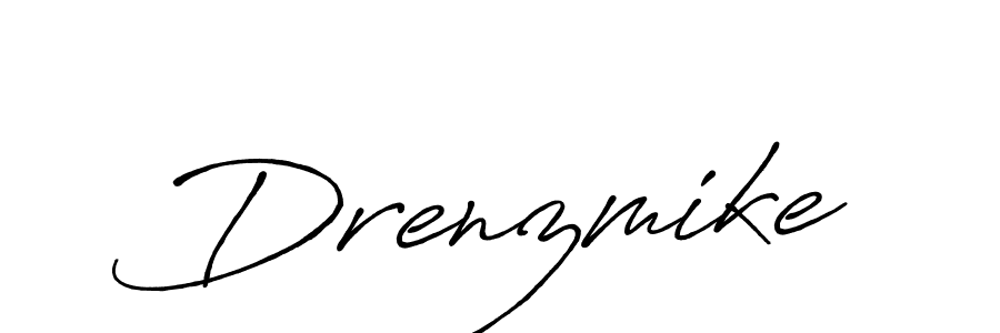 Design your own signature with our free online signature maker. With this signature software, you can create a handwritten (Antro_Vectra_Bolder) signature for name Drenzmike. Drenzmike signature style 7 images and pictures png