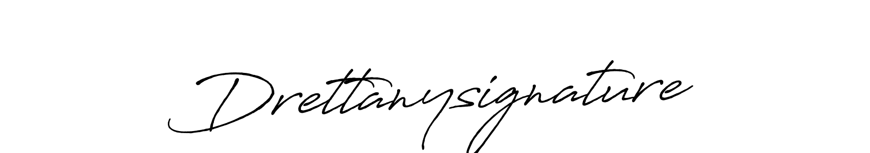 How to make Drettanysignature signature? Antro_Vectra_Bolder is a professional autograph style. Create handwritten signature for Drettanysignature name. Drettanysignature signature style 7 images and pictures png