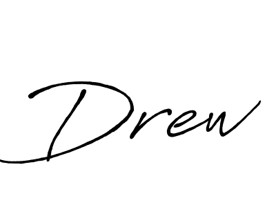 How to make Drew name signature. Use Antro_Vectra_Bolder style for creating short signs online. This is the latest handwritten sign. Drew signature style 7 images and pictures png