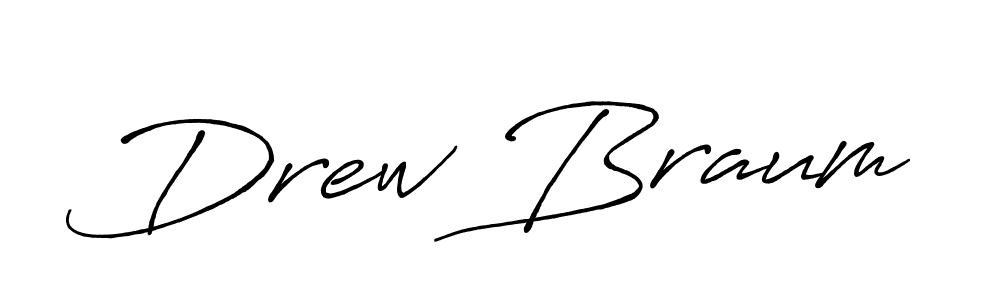 Drew Braum stylish signature style. Best Handwritten Sign (Antro_Vectra_Bolder) for my name. Handwritten Signature Collection Ideas for my name Drew Braum. Drew Braum signature style 7 images and pictures png