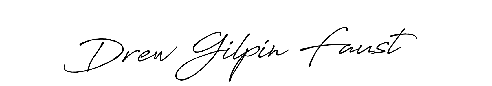 Create a beautiful signature design for name Drew Gilpin Faust. With this signature (Antro_Vectra_Bolder) fonts, you can make a handwritten signature for free. Drew Gilpin Faust signature style 7 images and pictures png
