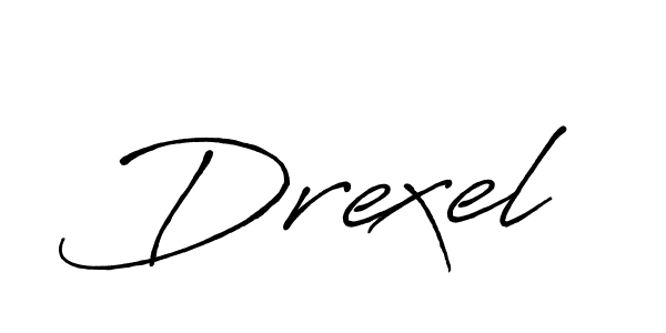How to make Drexel signature? Antro_Vectra_Bolder is a professional autograph style. Create handwritten signature for Drexel name. Drexel signature style 7 images and pictures png