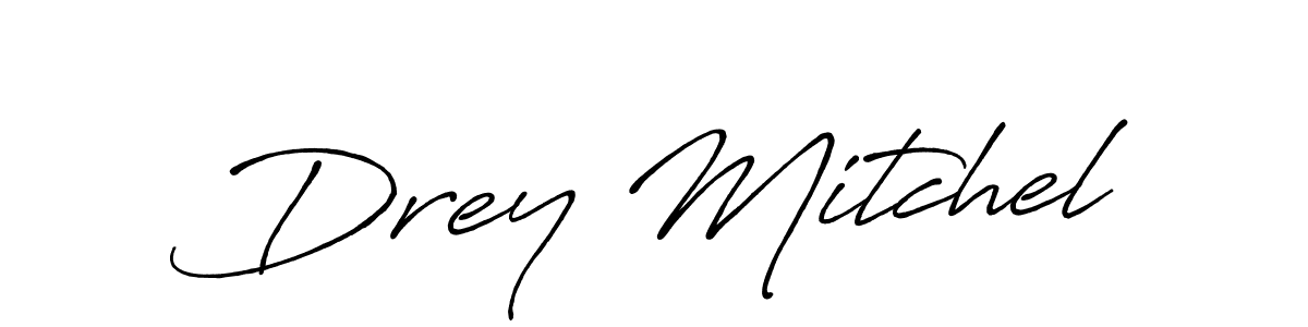 Also You can easily find your signature by using the search form. We will create Drey Mitchel name handwritten signature images for you free of cost using Antro_Vectra_Bolder sign style. Drey Mitchel signature style 7 images and pictures png