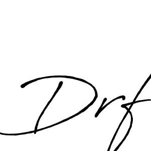 How to make Drf signature? Antro_Vectra_Bolder is a professional autograph style. Create handwritten signature for Drf name. Drf signature style 7 images and pictures png
