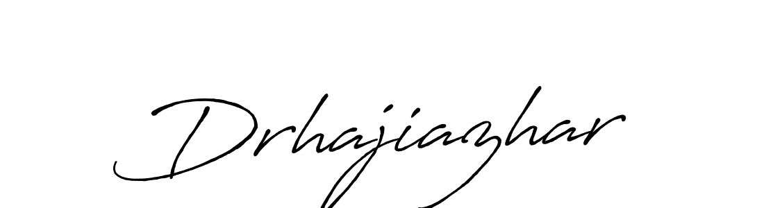 How to make Drhajiazhar signature? Antro_Vectra_Bolder is a professional autograph style. Create handwritten signature for Drhajiazhar name. Drhajiazhar signature style 7 images and pictures png