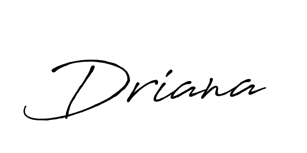 Use a signature maker to create a handwritten signature online. With this signature software, you can design (Antro_Vectra_Bolder) your own signature for name Driana. Driana signature style 7 images and pictures png