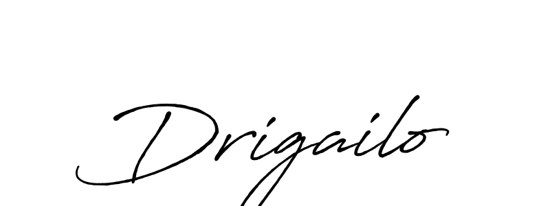 How to make Drigailo name signature. Use Antro_Vectra_Bolder style for creating short signs online. This is the latest handwritten sign. Drigailo signature style 7 images and pictures png