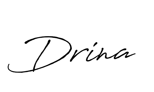 Design your own signature with our free online signature maker. With this signature software, you can create a handwritten (Antro_Vectra_Bolder) signature for name Drina. Drina signature style 7 images and pictures png
