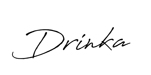 Make a beautiful signature design for name Drinka. Use this online signature maker to create a handwritten signature for free. Drinka signature style 7 images and pictures png