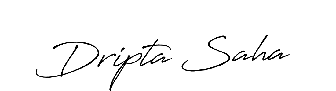 It looks lik you need a new signature style for name Dripta Saha. Design unique handwritten (Antro_Vectra_Bolder) signature with our free signature maker in just a few clicks. Dripta Saha signature style 7 images and pictures png