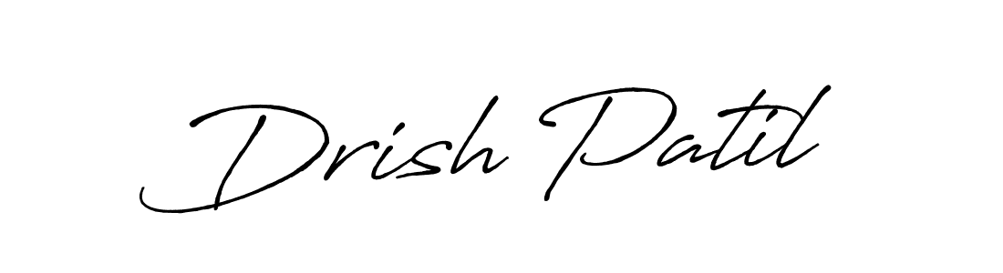 Make a short Drish Patil signature style. Manage your documents anywhere anytime using Antro_Vectra_Bolder. Create and add eSignatures, submit forms, share and send files easily. Drish Patil signature style 7 images and pictures png