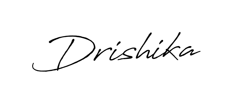 Drishika stylish signature style. Best Handwritten Sign (Antro_Vectra_Bolder) for my name. Handwritten Signature Collection Ideas for my name Drishika. Drishika signature style 7 images and pictures png