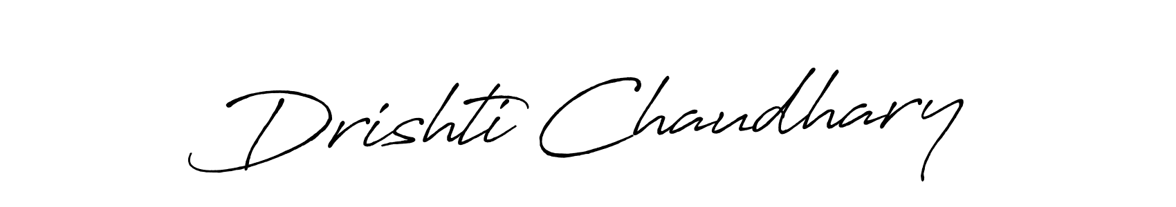 Design your own signature with our free online signature maker. With this signature software, you can create a handwritten (Antro_Vectra_Bolder) signature for name Drishti Chaudhary. Drishti Chaudhary signature style 7 images and pictures png