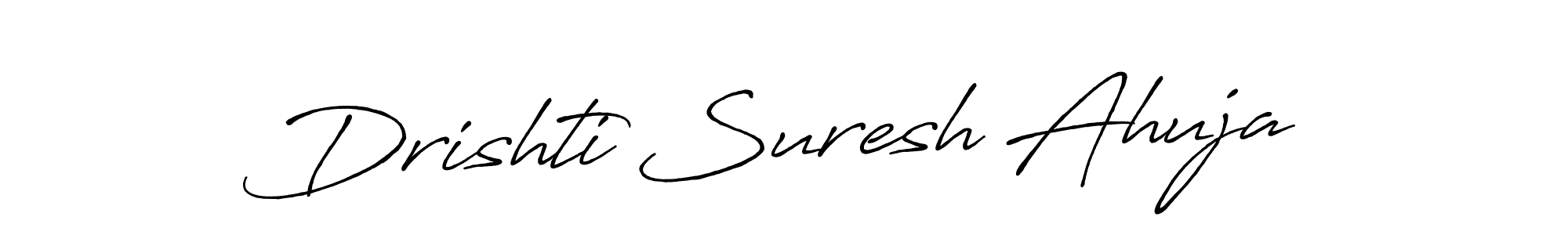 This is the best signature style for the Drishti Suresh Ahuja name. Also you like these signature font (Antro_Vectra_Bolder). Mix name signature. Drishti Suresh Ahuja signature style 7 images and pictures png