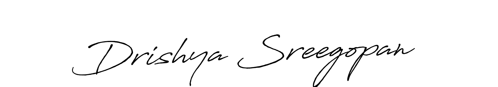 You should practise on your own different ways (Antro_Vectra_Bolder) to write your name (Drishya Sreegopan) in signature. don't let someone else do it for you. Drishya Sreegopan signature style 7 images and pictures png