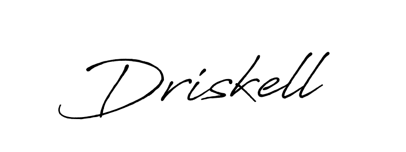 The best way (Antro_Vectra_Bolder) to make a short signature is to pick only two or three words in your name. The name Driskell include a total of six letters. For converting this name. Driskell signature style 7 images and pictures png