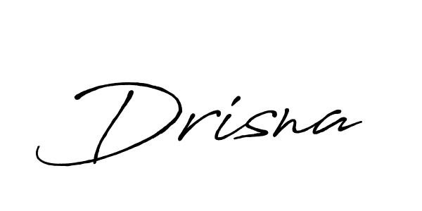 Use a signature maker to create a handwritten signature online. With this signature software, you can design (Antro_Vectra_Bolder) your own signature for name Drisna. Drisna signature style 7 images and pictures png