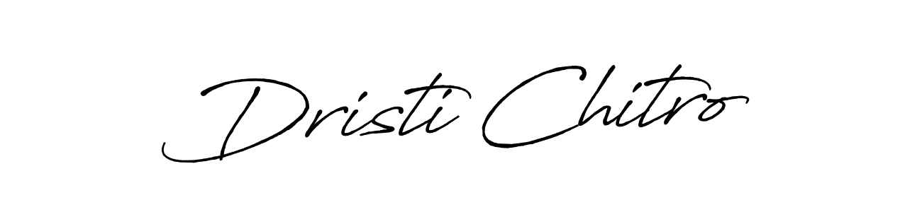 Dristi Chitro stylish signature style. Best Handwritten Sign (Antro_Vectra_Bolder) for my name. Handwritten Signature Collection Ideas for my name Dristi Chitro. Dristi Chitro signature style 7 images and pictures png