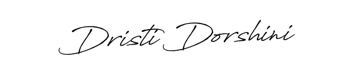 Create a beautiful signature design for name Dristi Dorshini. With this signature (Antro_Vectra_Bolder) fonts, you can make a handwritten signature for free. Dristi Dorshini signature style 7 images and pictures png