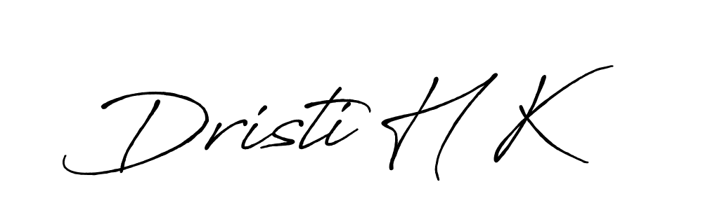 It looks lik you need a new signature style for name Dristi H K. Design unique handwritten (Antro_Vectra_Bolder) signature with our free signature maker in just a few clicks. Dristi H K signature style 7 images and pictures png