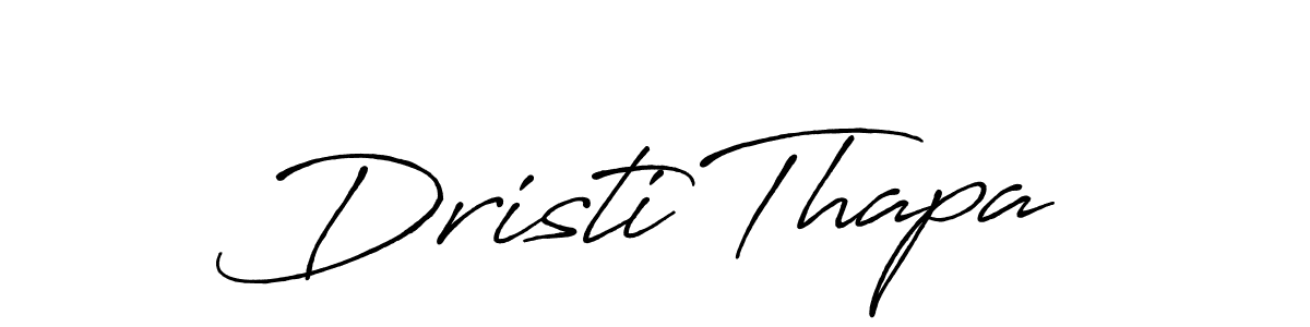 Design your own signature with our free online signature maker. With this signature software, you can create a handwritten (Antro_Vectra_Bolder) signature for name Dristi Thapa. Dristi Thapa signature style 7 images and pictures png