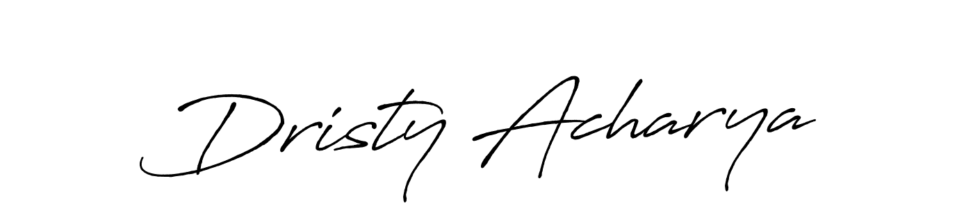 Use a signature maker to create a handwritten signature online. With this signature software, you can design (Antro_Vectra_Bolder) your own signature for name Dristy Acharya. Dristy Acharya signature style 7 images and pictures png