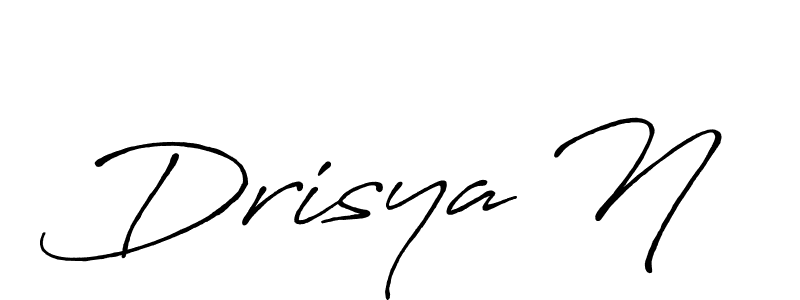Make a beautiful signature design for name Drisya N. Use this online signature maker to create a handwritten signature for free. Drisya N signature style 7 images and pictures png