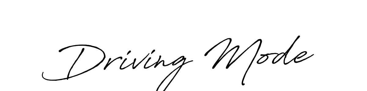 Similarly Antro_Vectra_Bolder is the best handwritten signature design. Signature creator online .You can use it as an online autograph creator for name Driving Mode. Driving Mode signature style 7 images and pictures png