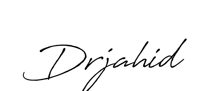Create a beautiful signature design for name Drjahid. With this signature (Antro_Vectra_Bolder) fonts, you can make a handwritten signature for free. Drjahid signature style 7 images and pictures png