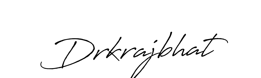 How to make Drkrajbhat name signature. Use Antro_Vectra_Bolder style for creating short signs online. This is the latest handwritten sign. Drkrajbhat signature style 7 images and pictures png