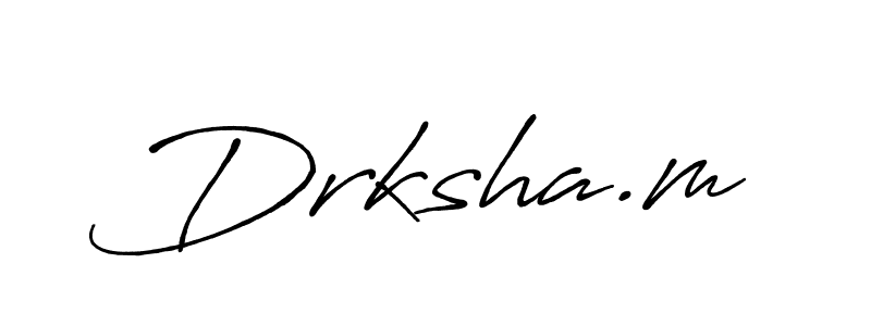 Once you've used our free online signature maker to create your best signature Antro_Vectra_Bolder style, it's time to enjoy all of the benefits that Drksha.m name signing documents. Drksha.m signature style 7 images and pictures png