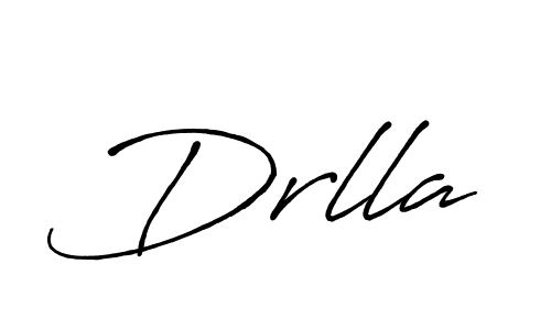 Make a beautiful signature design for name Drlla. With this signature (Antro_Vectra_Bolder) style, you can create a handwritten signature for free. Drlla signature style 7 images and pictures png