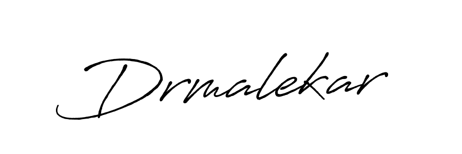 How to make Drmalekar name signature. Use Antro_Vectra_Bolder style for creating short signs online. This is the latest handwritten sign. Drmalekar signature style 7 images and pictures png