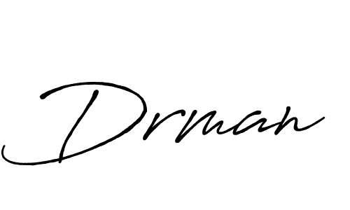 Use a signature maker to create a handwritten signature online. With this signature software, you can design (Antro_Vectra_Bolder) your own signature for name Drman. Drman signature style 7 images and pictures png