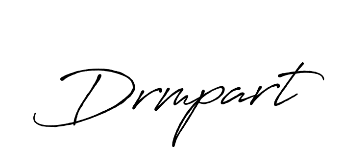 How to make Drmpart signature? Antro_Vectra_Bolder is a professional autograph style. Create handwritten signature for Drmpart name. Drmpart signature style 7 images and pictures png