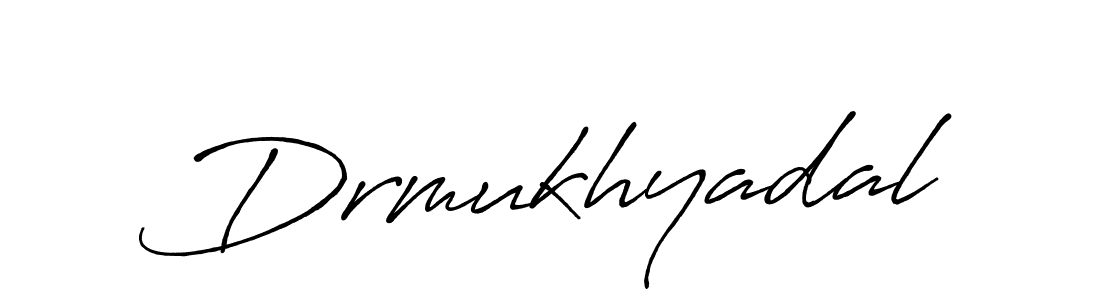 How to make Drmukhyadal name signature. Use Antro_Vectra_Bolder style for creating short signs online. This is the latest handwritten sign. Drmukhyadal signature style 7 images and pictures png