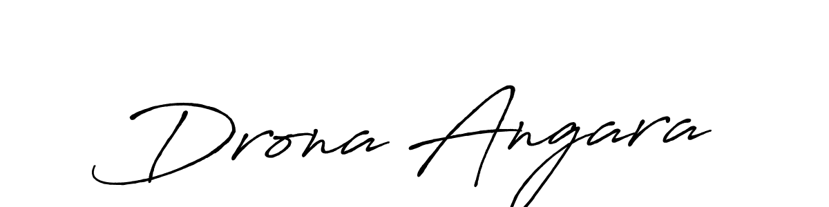 Antro_Vectra_Bolder is a professional signature style that is perfect for those who want to add a touch of class to their signature. It is also a great choice for those who want to make their signature more unique. Get Drona Angara name to fancy signature for free. Drona Angara signature style 7 images and pictures png