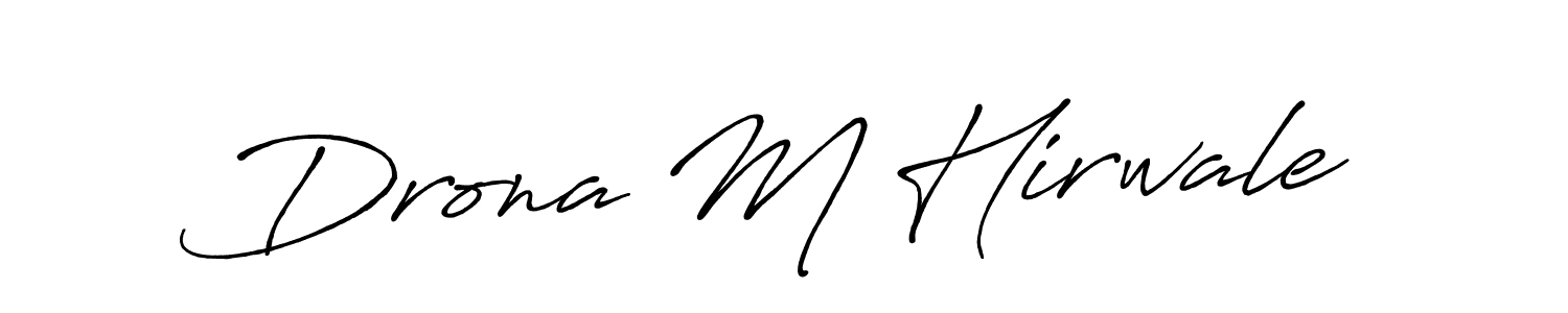 You can use this online signature creator to create a handwritten signature for the name Drona M Hirwale. This is the best online autograph maker. Drona M Hirwale signature style 7 images and pictures png