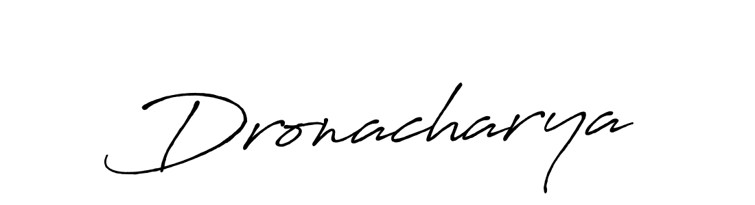 Antro_Vectra_Bolder is a professional signature style that is perfect for those who want to add a touch of class to their signature. It is also a great choice for those who want to make their signature more unique. Get Dronacharya name to fancy signature for free. Dronacharya signature style 7 images and pictures png