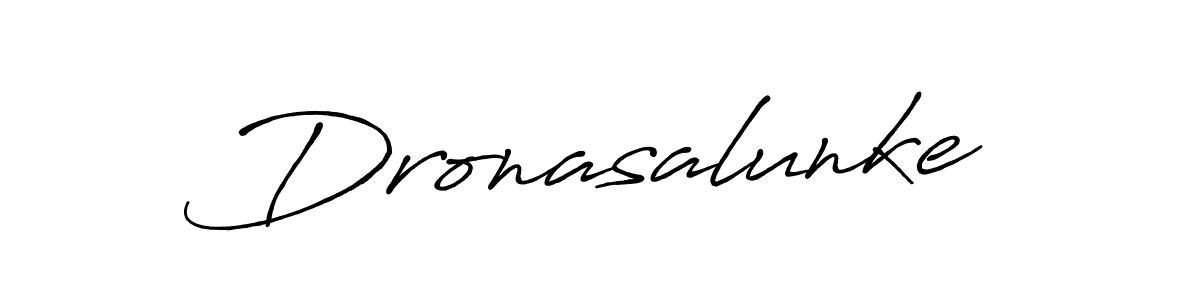 Design your own signature with our free online signature maker. With this signature software, you can create a handwritten (Antro_Vectra_Bolder) signature for name Dronasalunke. Dronasalunke signature style 7 images and pictures png