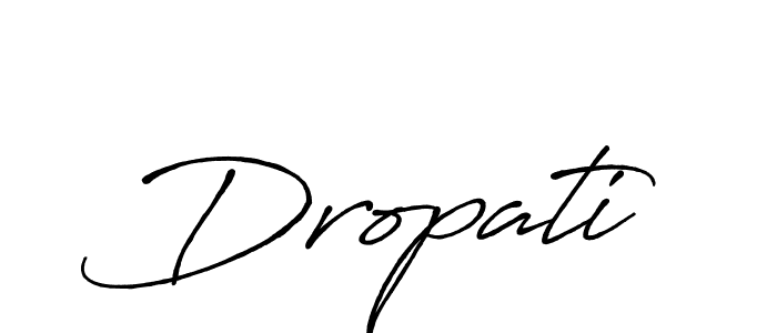 How to make Dropati name signature. Use Antro_Vectra_Bolder style for creating short signs online. This is the latest handwritten sign. Dropati signature style 7 images and pictures png