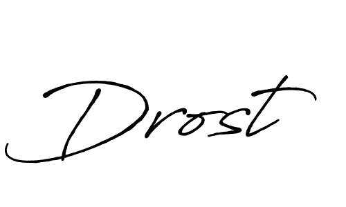 Also we have Drost name is the best signature style. Create professional handwritten signature collection using Antro_Vectra_Bolder autograph style. Drost signature style 7 images and pictures png