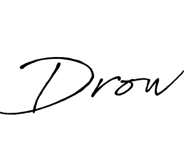 Make a beautiful signature design for name Drow. Use this online signature maker to create a handwritten signature for free. Drow signature style 7 images and pictures png