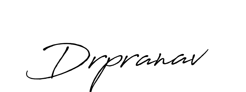 Create a beautiful signature design for name Drpranav. With this signature (Antro_Vectra_Bolder) fonts, you can make a handwritten signature for free. Drpranav signature style 7 images and pictures png