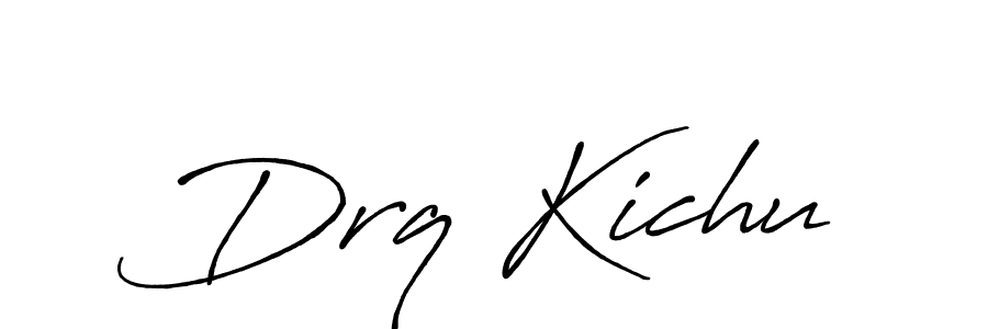 Design your own signature with our free online signature maker. With this signature software, you can create a handwritten (Antro_Vectra_Bolder) signature for name Drq Kichu. Drq Kichu signature style 7 images and pictures png