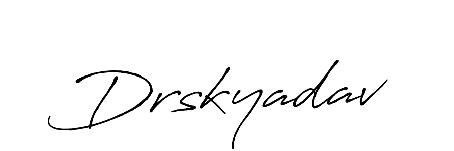 Create a beautiful signature design for name Drskyadav. With this signature (Antro_Vectra_Bolder) fonts, you can make a handwritten signature for free. Drskyadav signature style 7 images and pictures png