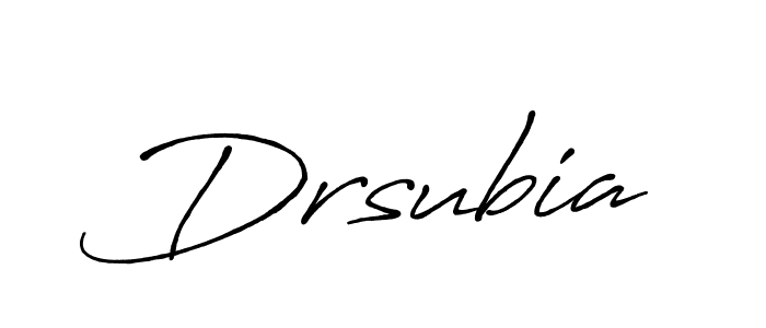 Also You can easily find your signature by using the search form. We will create Drsubia name handwritten signature images for you free of cost using Antro_Vectra_Bolder sign style. Drsubia signature style 7 images and pictures png