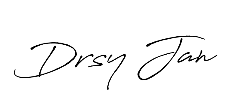 Similarly Antro_Vectra_Bolder is the best handwritten signature design. Signature creator online .You can use it as an online autograph creator for name Drsy Jan. Drsy Jan signature style 7 images and pictures png