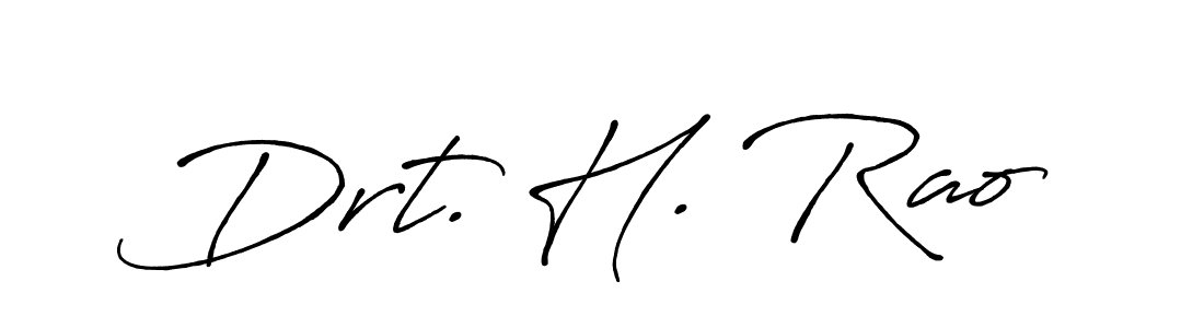 Make a beautiful signature design for name Drt. H. Rao. With this signature (Antro_Vectra_Bolder) style, you can create a handwritten signature for free. Drt. H. Rao signature style 7 images and pictures png